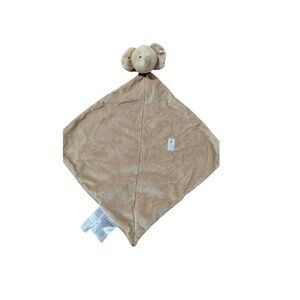 Carters Just One Year Beige Elephant Lovey Security Blanket Plush 14"Baby Soft R